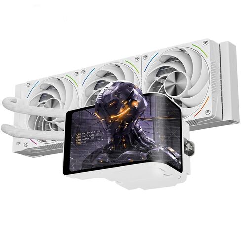 مبرد سائل وحدة المعالجة المركزية من Thermalright Wonder Vision 360 Turbo ARGB باللون الأسود لوحدة المعالجة المركزية AM5/Intel LGA1851/1700، شاشة منحنية ثلاثية الأبعاد مقاس 6.67 بوصة بدقة 2400 × 1080، شاشة لوحة مغناطيسية، 360 مم Aio in Kuwait