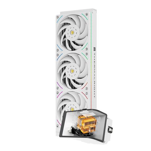 مبرد سائل وحدة المعالجة المركزية من Thermalright Wonder Vision 360 Turbo ARGB باللون الأسود لوحدة المعالجة المركزية AM5/Intel LGA1851/1700، شاشة منحنية ثلاثية الأبعاد مقاس 6.67 بوصة بدقة 2400 × 1080، شاشة لوحة مغناطيسية، 360 مم Aio in Kuwait