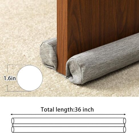 سدادة باب مزدوج، سدادة للطقس تجريد الجزء السفلي من الباب، فجوة مانعة للغبار والضوضاء، 1.5 بوصة، عازل حماية للباب قابل للتعديل 32-36 بوصة (بيوتر) in Kuwait