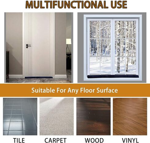 سدادة باب مزدوج، سدادة للطقس تجريد الجزء السفلي من الباب، فجوة مانعة للغبار والضوضاء، 1.5 بوصة، عازل حماية للباب قابل للتعديل 32-36 بوصة (بيوتر) in Kuwait