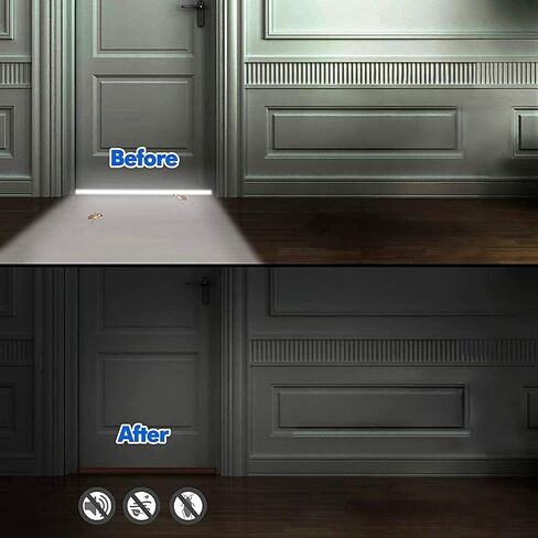 سدادة باب مزدوج، سدادة للطقس تجريد الجزء السفلي من الباب، فجوة مانعة للغبار والضوضاء، 1.5 بوصة، عازل حماية للباب قابل للتعديل 32-36 بوصة (بيوتر) in Kuwait