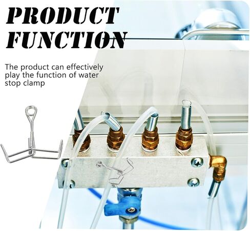 BESTYASH 10 Pcs Spring Hose Clamps Tubing Shut off Clips Water Flow Control Tube Clamps for Laboratory Flexible Rubber Tubes and Water Pipes in Kuwait