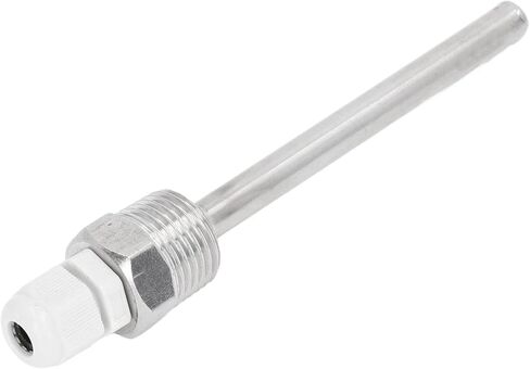 جانوكو الفولاذ المقاوم للصدأ Thermowell مع غطاء بلاستيكي ABS 100 مم لمسبار استشعار درجة الحرارة الشمسية، وارتداء ميزان الحرارة Thermowell لتحقيقات الاستشعار الكبيرة، ومناسبة لمراقبة المياه in Saudi Arabia