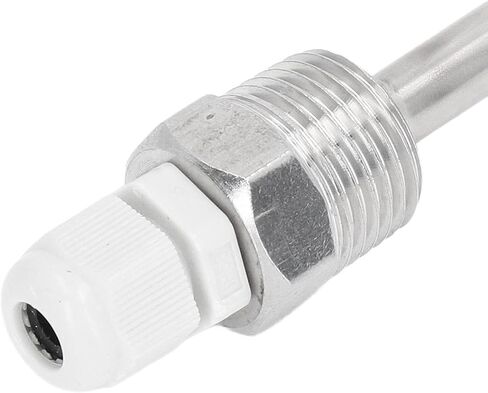 جانوكو الفولاذ المقاوم للصدأ Thermowell مع غطاء بلاستيكي ABS 100 مم لمسبار استشعار درجة الحرارة الشمسية، وارتداء ميزان الحرارة Thermowell لتحقيقات الاستشعار الكبيرة، ومناسبة لمراقبة المياه in Saudi Arabia