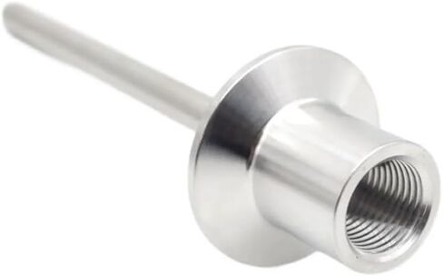 1.5 "Flange50.5mm Tri Thermowell مع خيط أنثى 1/2" NPT، متوافق مع Thermowell، L-150mm(6") أدوات تخمير البيرة المنزلية 304 in Kuwait