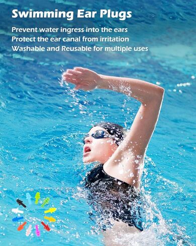 120 زوجًا من سدادات الأذن لإلغاء الضوضاء أثناء النوم، سدادات أذن من السيليكون قابلة لإعادة الاستخدام، مقاومة للماء، لا تسبب الحساسية للسباحة، سدادات أذن لتقليل الضوضاء 26 ديسيبل للطائرات والحفلات الموسيقية، حماية السمع in Kuwait