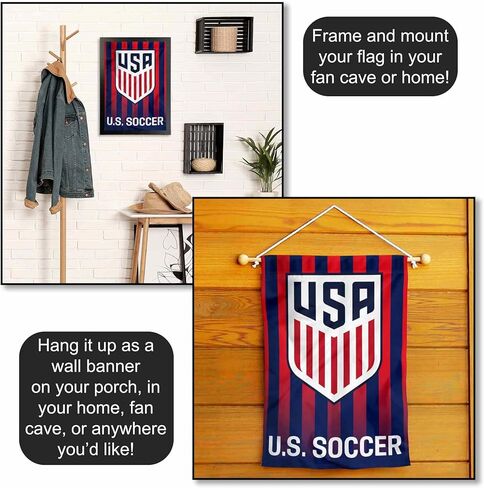 U.S. Soccer 2 Sided Garden Flag in Saudi Arabia