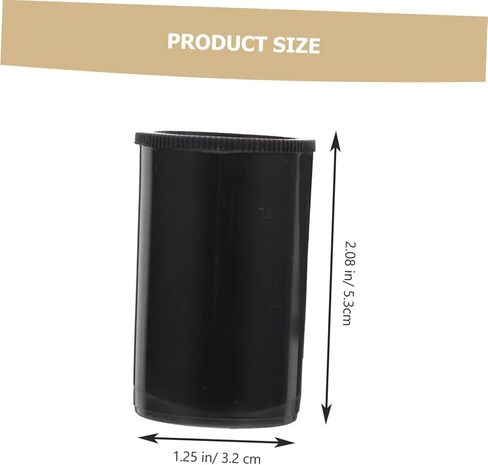 Housoutil 36pcs Film Box Canister Film Container Moving Containers Small Bobby Film Reel Lid Film Holder Black or in Saudi Arabia
