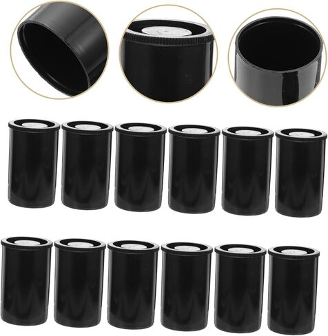 Housoutil 36pcs Film Box Canister Film Container Moving Containers Small Bobby Film Reel Lid Film Holder Black or in Saudi Arabia