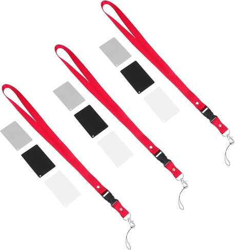 Holibanna 9pieces Grey White for Camera Scratch-Resistant Portable Video Filming Accessory with Heavy Lanyard Strap for Accurate Exposure Calibration in Saudi Arabia