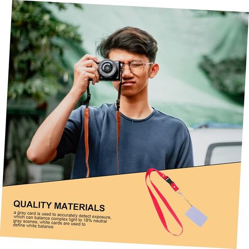 Holibanna 9pieces Grey White for Camera Scratch-Resistant Portable Video Filming Accessory with Heavy Lanyard Strap for Accurate Exposure Calibration in Saudi Arabia