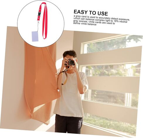 Holibanna 9pieces Grey White for Camera Scratch-Resistant Portable Video Filming Accessory with Heavy Lanyard Strap for Accurate Exposure Calibration in Saudi Arabia