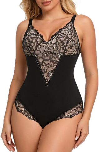 الدانتيل النسائي البسد ذي الدانتيل النحت النحت V-neck البطن in Kuwait