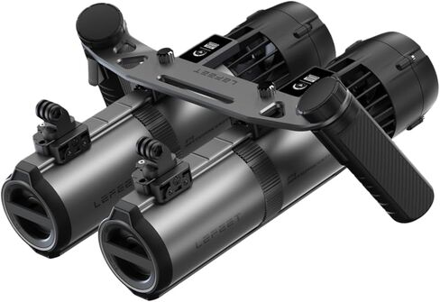 LEFEET P1 Dual Underwater Scooter System (2-Pack), 1000W Combined Power Sea Scooter Kit with Dual-Unit Mount, 2X 100Wh Batteries for Scuba Diving, Snorkeling & Underwater Photography in Kuwait