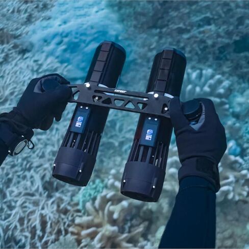 LEFEET P1 Dual Underwater Scooter System (2-Pack), 1000W Combined Power Sea Scooter Kit with Dual-Unit Mount, 2X 100Wh Batteries for Scuba Diving, Snorkeling & Underwater Photography in Kuwait