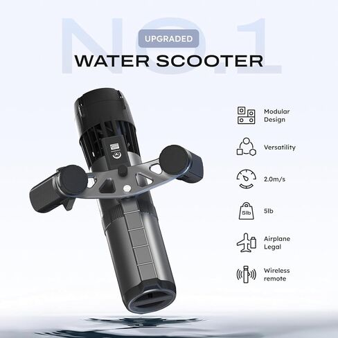 LEFEET P1 Dual Underwater Scooter System (2-Pack), 1000W Combined Power Sea Scooter Kit with Dual-Unit Mount, 2X 100Wh Batteries for Scuba Diving, Snorkeling & Underwater Photography in Kuwait
