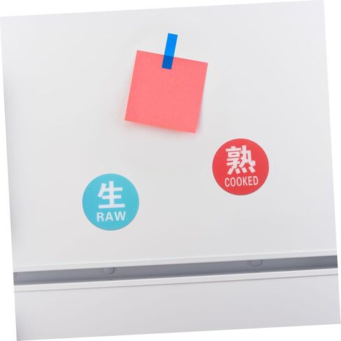 10pcs Kitchen Wall Stickers Raw Cooked Food Labels Signs Easy Peel Stick in Saudi Arabia