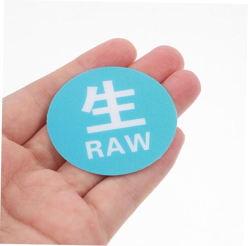 10pcs Kitchen Wall Stickers Raw Cooked Food Labels Signs Easy Peel Stick in Saudi Arabia