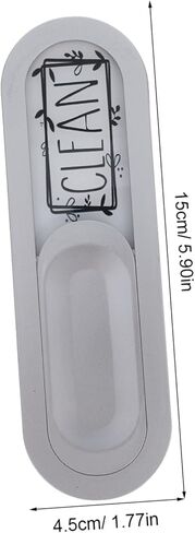 SHOWERORO Clean Dirty Dishwasher Dual-sided Reminder Sign for Kitchen Organization Easy Manual Switching Cleanliness Indicator for Dishwashers Text Design in Saudi Arabia