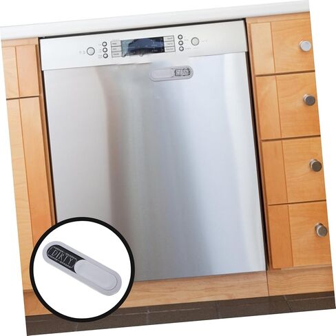 SHOWERORO Clean Dirty Dishwasher Dual-sided Reminder Sign for Kitchen Organization Easy Manual Switching Cleanliness Indicator for Dishwashers Text Design in Saudi Arabia