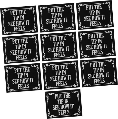 KALLORY Put The Sticker for Tip Jars and Cafes Funny Decals to Promote Tipping Culture and in Saudi Arabia