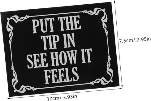 KALLORY Put The Sticker for Tip Jars and Cafes Funny Decals to Promote Tipping Culture and in Saudi Arabia