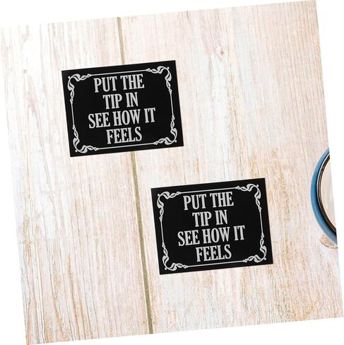 KALLORY Put The Sticker for Tip Jars and Cafes Funny Decals to Promote Tipping Culture and in Saudi Arabia