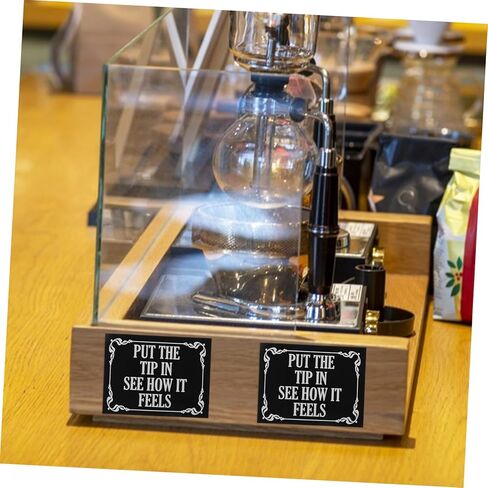 KALLORY Put The Sticker for Tip Jars and Cafes Funny Decals to Promote Tipping Culture and in Saudi Arabia
