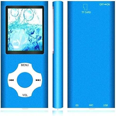مشغل MP3، مشغل موسيقى MP3 من Hotechs مع بطاقة ذاكرة SD بسعة 32 جيجابايت وشاشة LCD رقمية كلاسيكية رفيعة مقاس 1.82 بوصة ومنفذ USB صغير مع راديو FM وتسجيل صوتي in Kuwait