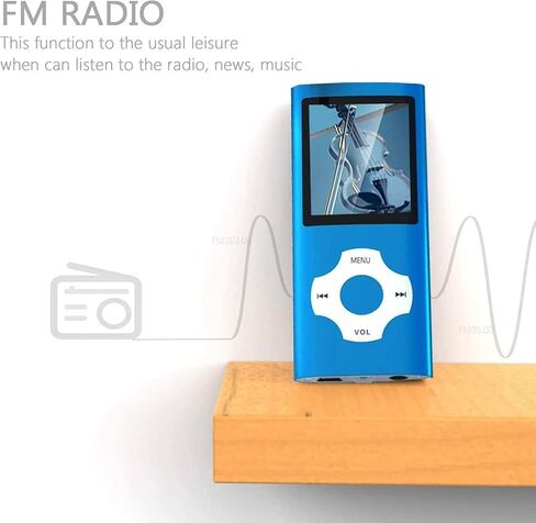 مشغل MP3، مشغل موسيقى MP3 من Hotechs مع بطاقة ذاكرة SD بسعة 32 جيجابايت وشاشة LCD رقمية كلاسيكية رفيعة مقاس 1.82 بوصة ومنفذ USB صغير مع راديو FM وتسجيل صوتي in Kuwait