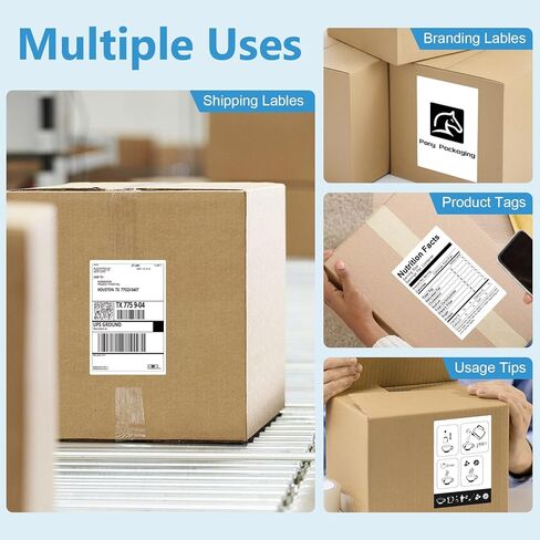 4x6 Thermal Labels for Shipping - Shipping Labels, Strong Adhesive Thermal Label, White Printer Paper/Label (3000 Lables-4x6 Thermal Labels) in Kuwait