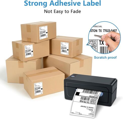 4x6 Thermal Labels for Shipping - Shipping Labels, Strong Adhesive Thermal Label, White Printer Paper/Label (3000 Lables-4x6 Thermal Labels) in Kuwait