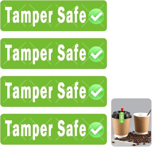 500 Pcs Tamper Evident Labels for Food Delivery,3 X 1 Inches Proof Tape High Security Tamper Evident Seal Tamper Resistant Stickers Tamper Safe Stickers Food Sealed for Food Container,Roll in Saudi Arabia