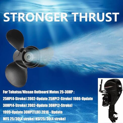 9.9 x 12 Pitch 48-896900A40 10 Spline Tooth Upgrade OEM Aluminum Boat Outboard Moto Propeller for Mercury Engines 25-30HP/ Tohatsu Nissan 3R0B64525-1 9 7/8x12 3" Gearcase,Rh in Saudi Arabia