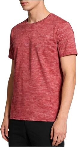 Men's Workout Shirts Moisture Wicking Workout Tops Short Sleeve Crewneck T Shirts Quick Dry Athletic Running Blouse in Saudi Arabia