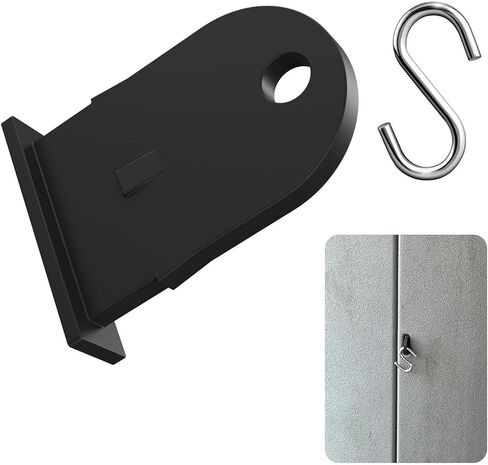 Outdoor Resin Shed Hasp Latch & S Metal Hook, Replacement for The Rubbermaid Outdoor Resin Shed Hasp Latch, Black Solid Core Plastic Bolt Latch, 1 Pc in Saudi Arabia
