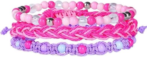 3PC Heishi Surfer Bracelets Friendts for Women - Clay Beaded Stacked Stretch Braid Set Best Friends Hompts Beach Summer Jewelry in Kuwait