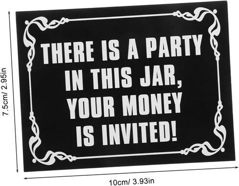 NUOBESTY Put The Tip in Sticker Decal for Tip Jars of Funny Tipping Labels for Waitstaff in Cafes Bars and Restaurants in Saudi Arabia