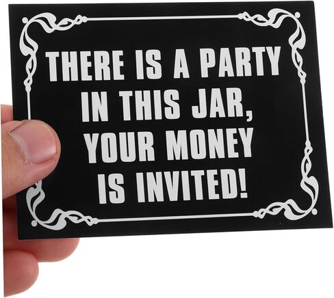 NUOBESTY Put The Tip in Sticker Decal for Tip Jars of Funny Tipping Labels for Waitstaff in Cafes Bars and Restaurants in Saudi Arabia