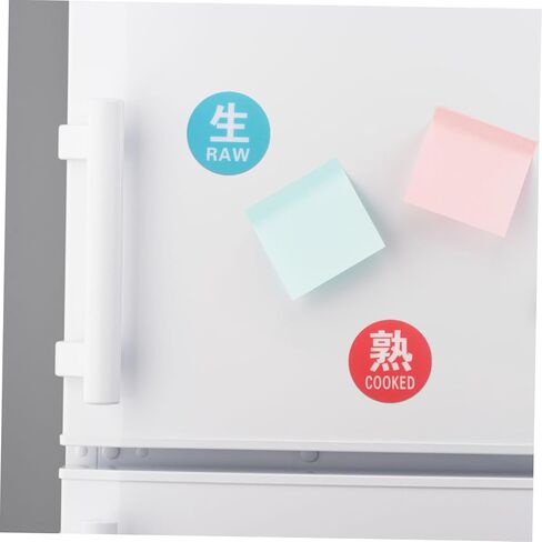 COHEALI 10pcs Restaurant Washroom Kitchen Decor Wall Sticker Raw and Cooked Food Sign Plastic Label for Safety in Saudi Arabia