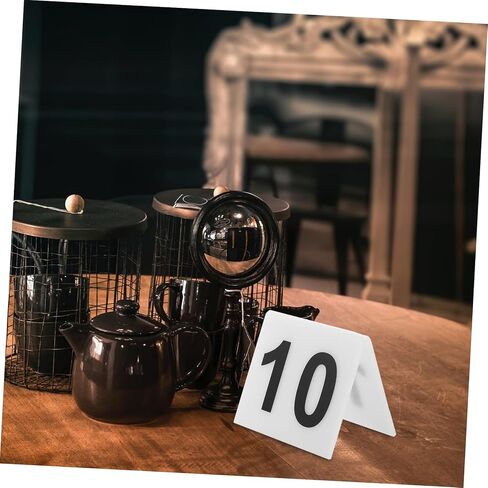 Cabilock Crylic Material Evidence Marker Double Sided Restaurant Table Numbers Compact and Sturdy Number Sign in Saudi Arabia