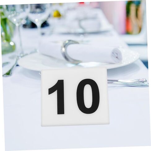 Cabilock Crylic Material Evidence Marker Double Sided Restaurant Table Numbers Compact and Sturdy Number Sign in Saudi Arabia