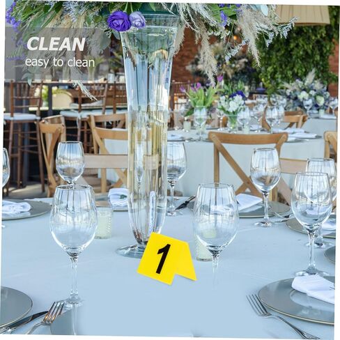 10pcs Laminated Numbers Black Table Number Holders for Restaurant Multi-function Sign in Saudi Arabia