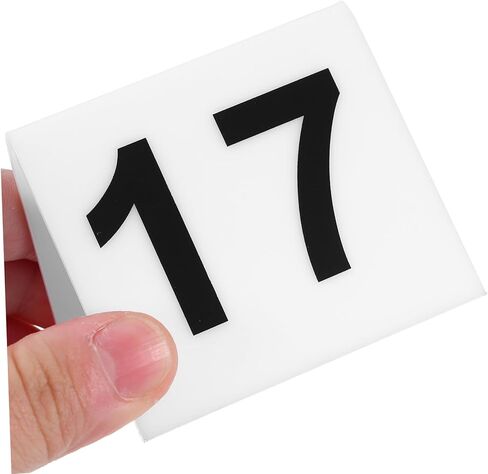 20 قطعة من علامات لوحة أرقام الأكريليك لمطعم علامات المشهد على الوجهين علامات أرقام الطاولة المدمجة للبوفيه in Kuwait
