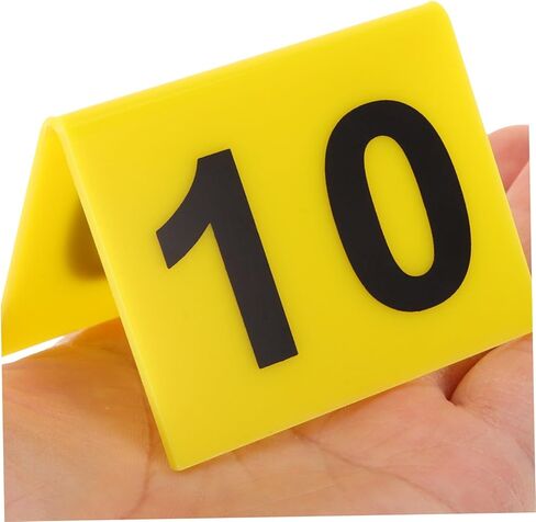 Alipis 10 قطعة ملحقات ألعاب المحقق أرقام طاولة أكريليك مزدوجة الجوانب لمطعم ولائم الزفاف in Saudi Arabia