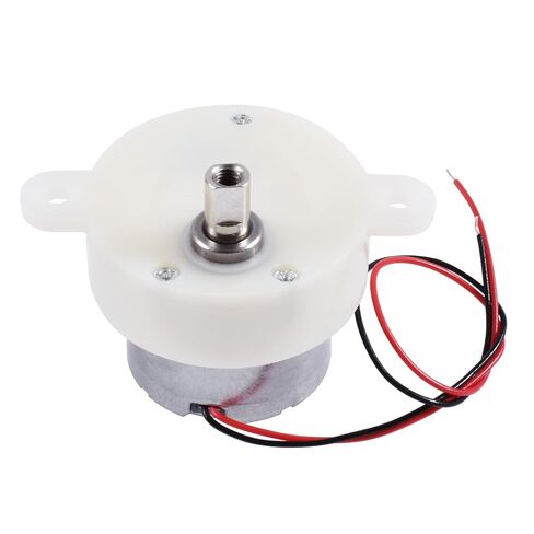2 Pcs DC 6V 100RPM Gearboxes Gear Motor Slow Speed Gearboxes Gear High Torques Electric Motor Reduction Motors for Display Stands, handicrafts, Rotating Lighting fixtures BB in Saudi Arabia
