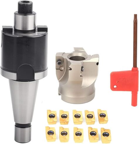 NT30 FMB22 CNC Collet Chuck Collet Chuck Holder Face Mill Cutter Holder Face Mill Cutter with Milling (NT30-FMB22+50 knife disc+1604APMT knife in Saudi Arabia