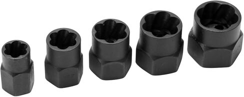 Dioche 10pcs Damaged Screw/Fastener Nut Screw Remover Tool Kit - Durable Alloy Extractors for Easy/Fastener Removal - Fits Sockets - Ideal for DIY and Professional Use (high cased) in Saudi Arabia