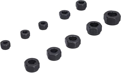 مجموعة استخراج الصواميل المكسورة 10 قطع من جونلاكي - أدوات لسهولة إزالة الصواميل والمسامير والمسامير بأحجام مختلفة (نمط منخفض) in Kuwait