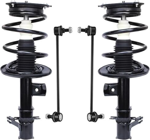 Detroit Axle - Sway Struts الأمامية لعام 2007-2013 Nissan Altima Complete 2 Struts with Coil Spring 2 Front Sway Bars 2009 2008 2010 2012 Resembension Kit strups struts Assembly Assembly Assembly in Saudi Arabia